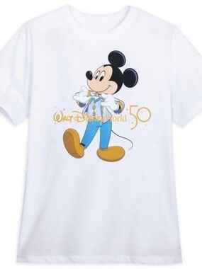 NWT Walt Disney World 50th Anniversary Celebration Mickey Mouse T-Shirt Size M